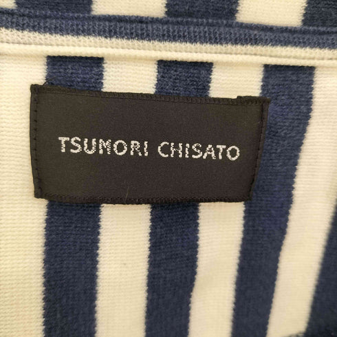 ツモリチサト TSUMORI CHISATO 前V ストライプ L/S Tシャツ レディース JPN:2