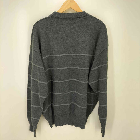 Broken Base ボーダー クルーネック コットン ニット メンズ JPN:L