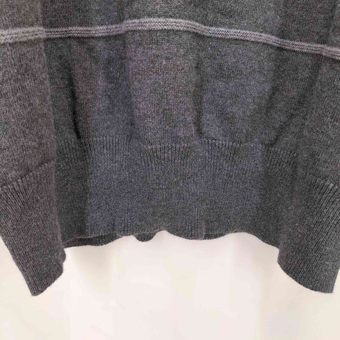 Broken Base ボーダー クルーネック コットン ニット メンズ JPN:L