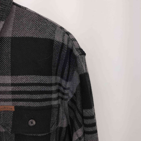 オービス ORVIS ブロックチェック ヘビーネルシャツ メンズ import:XL