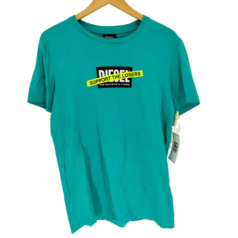 ディーゼル DIESEL T-DIEGOS-A3 SUPPORT THE LOSERS プリント Tシャツ メンズ import:S