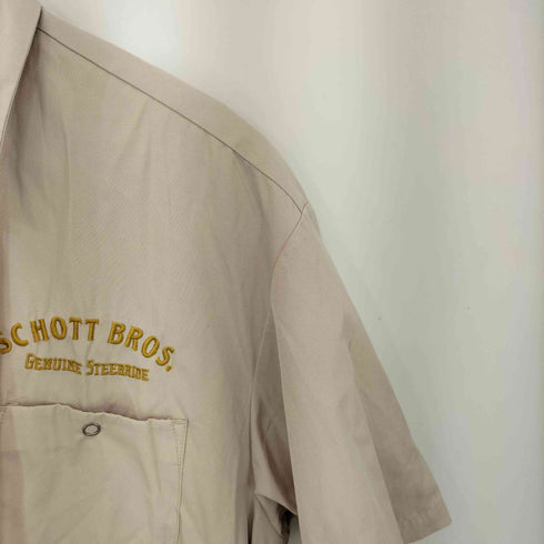 ショット Schott 刺繍 T/C ワークシャツ メンズ JPN:XL