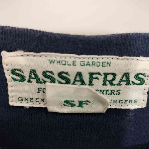 ササフラス SASSAFRAS 5段 フロントプリントtシャツ メンズ import:M