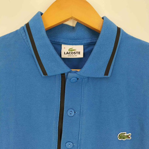 ラコステ LACOSTE ロゴワッペン 鹿の子 ポロシャツ メンズ 4