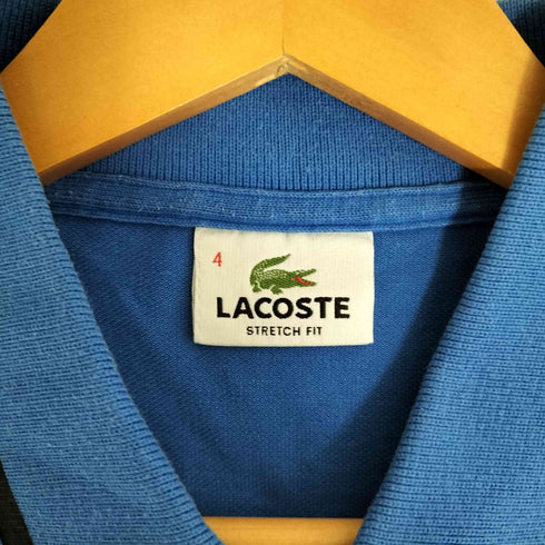 ラコステ LACOSTE ロゴワッペン 鹿の子 ポロシャツ メンズ 4