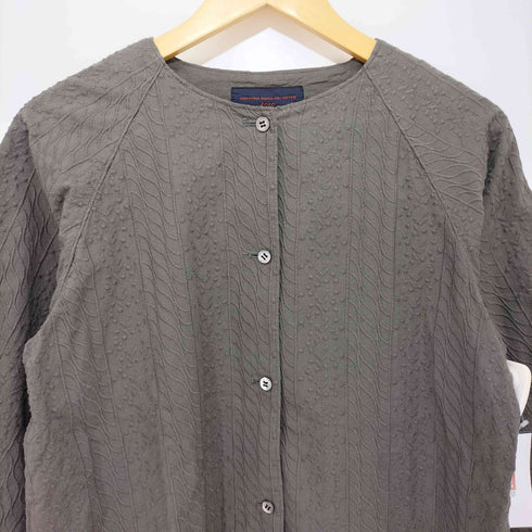 グランドママドーター GRANDMA MAMA DAUGHTER toro ラグラン刺繍シャツジャケット レディース JPN:1