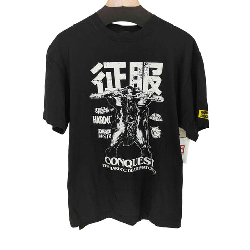 ハードコアチョコレート HARDCORE CHOCOLATE 征服 CONQUEST フロントプリントクルーネック半袖Tシャツ メンズ L