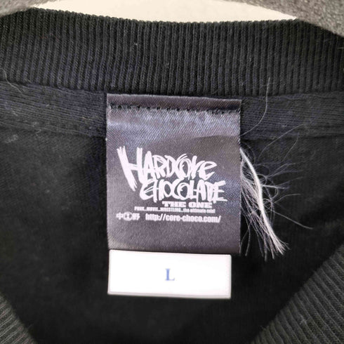 ハードコアチョコレート HARDCORE CHOCOLATE 征服 CONQUEST フロントプリントクルーネック半袖Tシャツ メンズ L