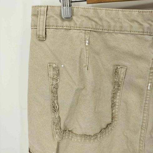 ザラ ZARA ダメージ加工 ペンキワイドペインターパンツ メンズ 44