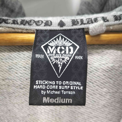 エムシーディー MCD ロゴ刺繍 ジップアップパーカー メンズ JPN:M