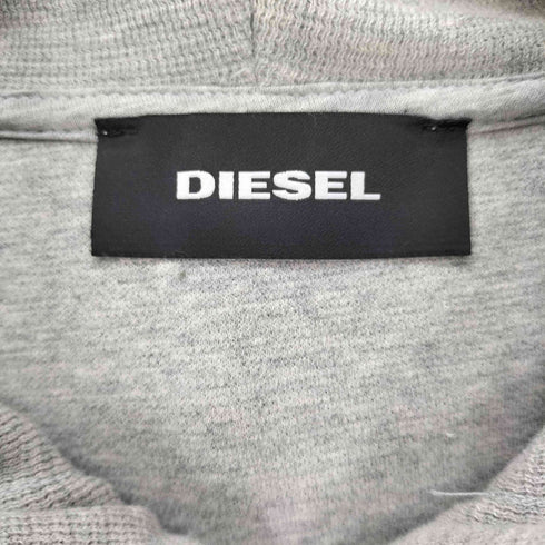 ディーゼル DIESEL S-ELECTRUM SWEATSHIRT リブ ロゴ ジップアップ パーカー メンズ import:XS