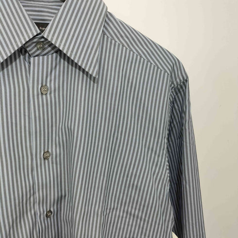 エルメネジルドゼニア Ermenegildo Zegna ストライプ レギュラーカラーシャツ メンズ JPN:S