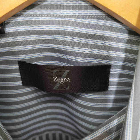 エルメネジルドゼニア Ermenegildo Zegna ストライプ レギュラーカラーシャツ メンズ JPN:S