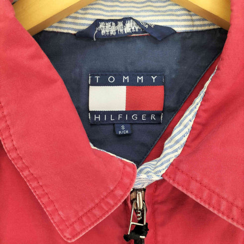 トミーヒルフィガー TOMMY HILFIGER ロゴ 刺繍 チンストラップ スウィングトップ ハリントン ジャケット メンズ import:S