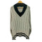 MARK HONORS COLLECTION USA製 100% HIHGLAND COTTON チルデンニット メンズ import:L