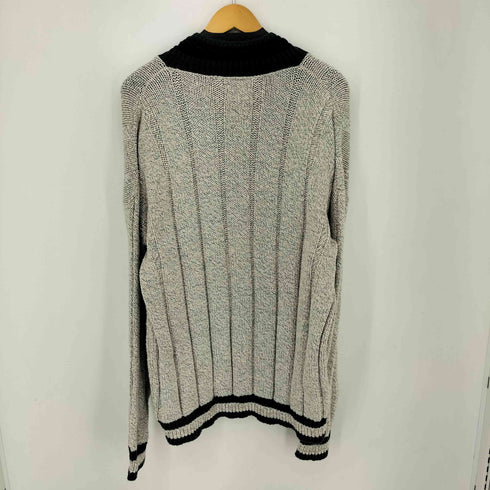 MARK HONORS COLLECTION USA製 100% HIHGLAND COTTON チルデンニット メンズ import:L