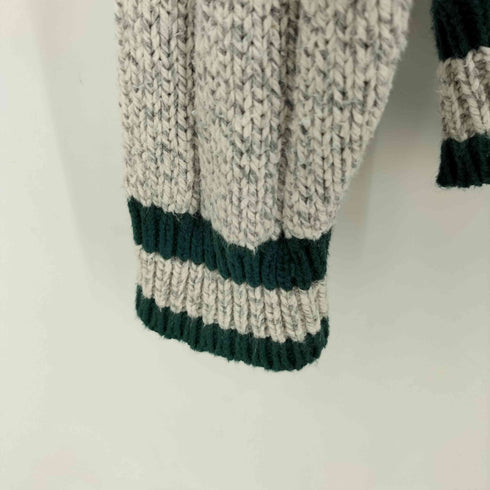 MARK HONORS COLLECTION USA製 100% HIHGLAND COTTON チルデンニット メンズ import:L