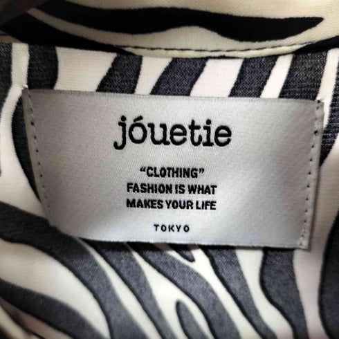 ジュエティ jouetie ゼブラ柄 ベストレイヤードワンピース レディース JPN:M