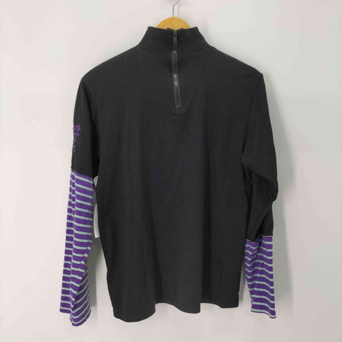 ジュエティ jouetie L/S フロント刺繍 袖切替クルーネックTシャツ レディース JPN:M