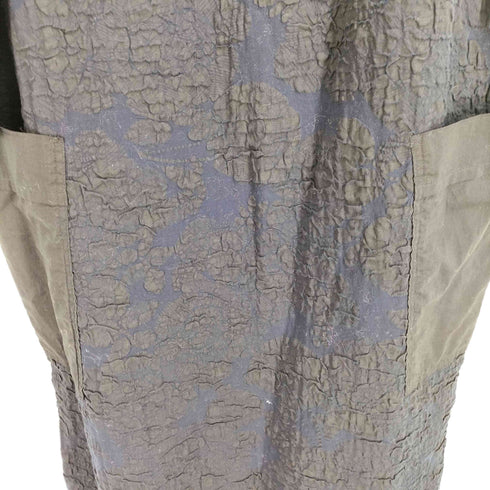 プランテーション Plantation 19ss エンボスシワ加工 フロントポケットワンピース レディース M