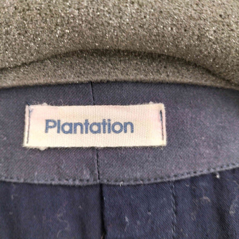 プランテーション Plantation 19ss エンボスシワ加工 フロントポケットワンピース レディース M