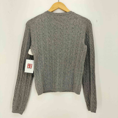 ユニクロ UNIQLO ケーブルクルーネックカーディガン レディース JPN:M