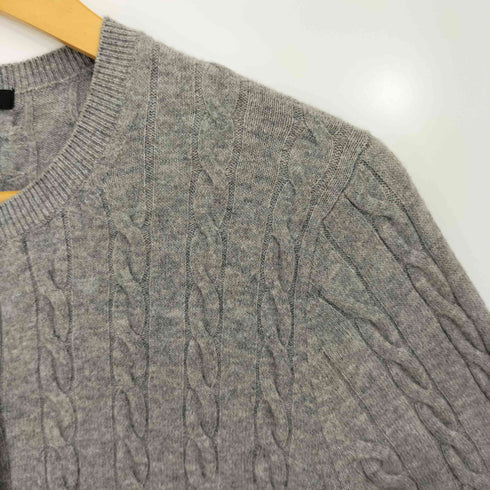 ユニクロ UNIQLO ケーブルクルーネックカーディガン レディース JPN:M