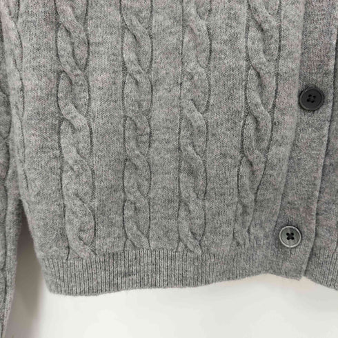 ユニクロ UNIQLO ケーブルクルーネックカーディガン レディース JPN:M