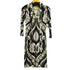 エミリオプッチ EMILIO PUCCI プッチ 柄 Vネック ベルテッド レーヨンワンピース レディース I 40