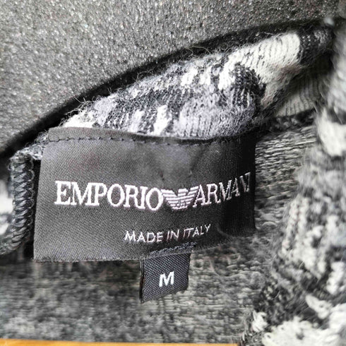 エンポリオアルマーニ EMPORIO ARMANI アクリルウール総柄 ハイネックニット メンズ USA M