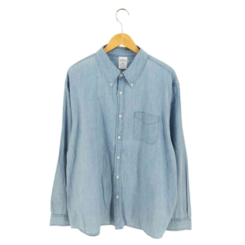 ブルックスブラザーズ BROOKS BROTHERS 1818 REGENT FIT シャンブレーBDシャツ メンズ import:XXL