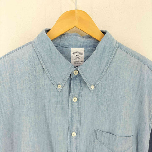 ブルックスブラザーズ BROOKS BROTHERS 1818 REGENT FIT シャンブレーBDシャツ メンズ import:XXL