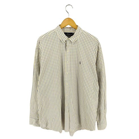 ラルフローレン RALPH LAUREN BLAKE ポニー刺繍 チェック BDシャツ メンズ import:XL