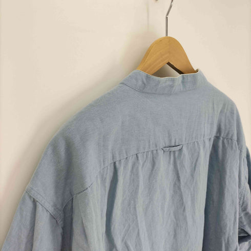 オービス ORVIS リネン コットン S/S バンドカラー シャツ メンズ import:XXL