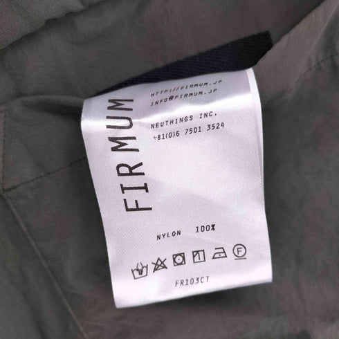 フィルマム FIRMUM ナイロンタッサーガーメントダイスタンドカラーリバーシブルコート メンズ M