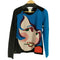 ソニアリキエル SONIA RYKIEL カシミヤ混 肖像画 グラフィック ビジューウールニット レディース 44