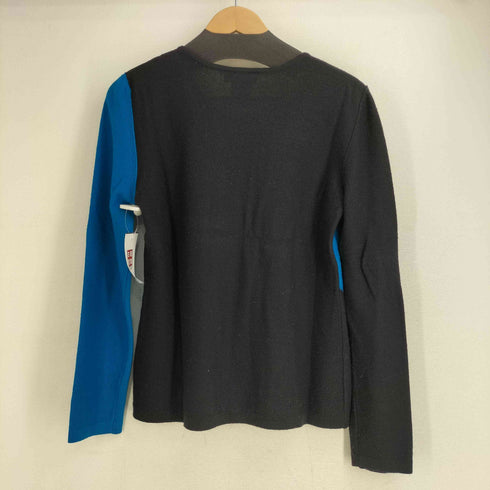 ソニアリキエル SONIA RYKIEL カシミヤ混 肖像画 グラフィック ビジューウールニット レディース 44