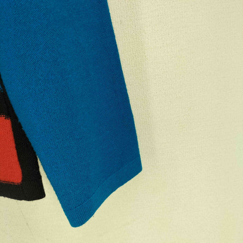 ソニアリキエル SONIA RYKIEL カシミヤ混 肖像画 グラフィック ビジューウールニット レディース 44