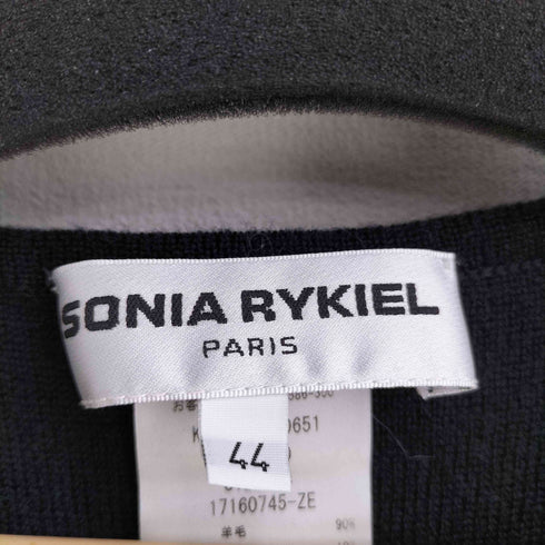 ソニアリキエル SONIA RYKIEL カシミヤ混 肖像画 グラフィック ビジューウールニット レディース 44