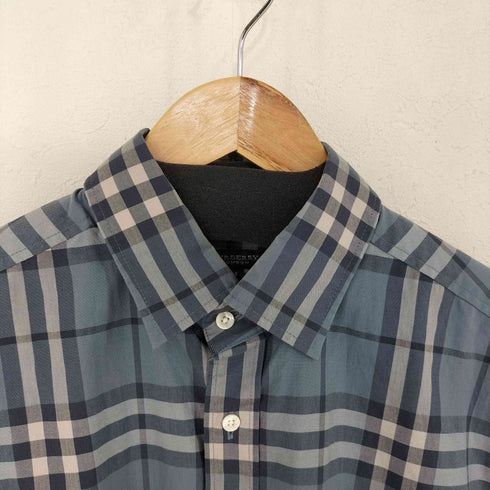 バーバリーロンドン BURBERRY LONDON ノバチェック コットンL/Sシャツ メンズ import:M