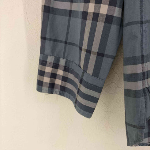 バーバリーロンドン BURBERRY LONDON ノバチェック コットンL/Sシャツ メンズ import:M