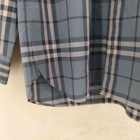 バーバリーロンドン BURBERRY LONDON ノバチェック コットンL/Sシャツ メンズ import:M