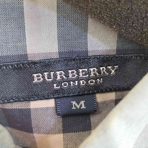 バーバリーロンドン BURBERRY LONDON ノバチェック コットンL/Sシャツ メンズ import:M