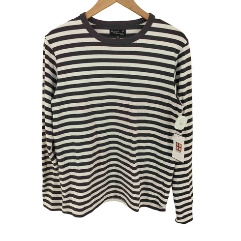 アニエスベーオム Agnes b.homme L/S クルーネックボーダーTシャツ メンズ T2