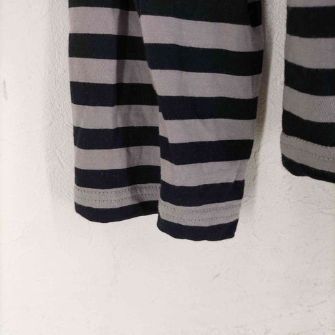 アニエスベー agnes b. L/S ヘンリーネックボーダーTシャツ メンズ JPN:2