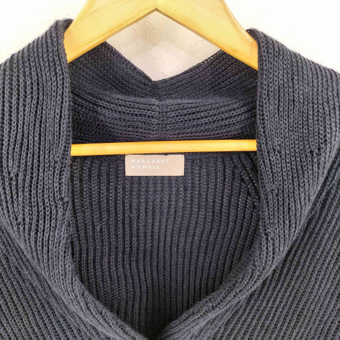 マーガレットハウエル MARGARET HOWELL CHUNKY LINEN ショールカラーカーディガン メンズ JPN:2