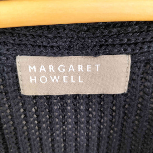 マーガレットハウエル MARGARET HOWELL CHUNKY LINEN ショールカラーカーディガン メンズ JPN:2