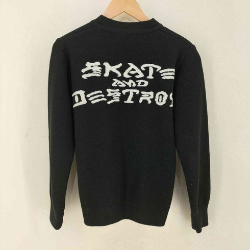 スラッシャーマガジン THRASHER MAGAZINE SKATE AND DESTROY カーディガン メンズ JPN:S