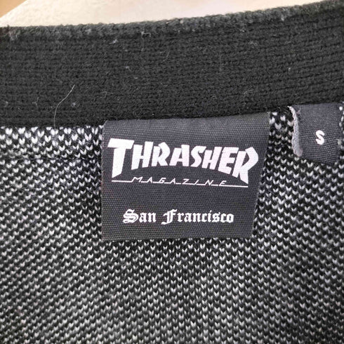 スラッシャーマガジン THRASHER MAGAZINE SKATE AND DESTROY カーディガン メンズ JPN:S