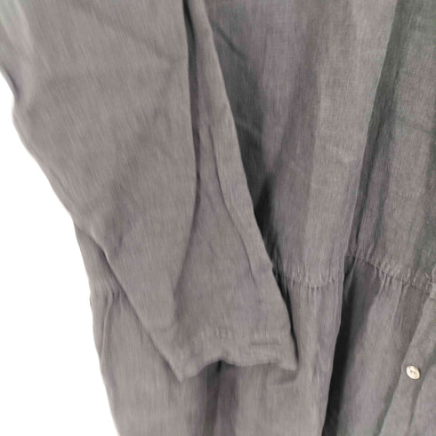 イチ ICHI Antiquites リネン タックシャツワンピース レディース